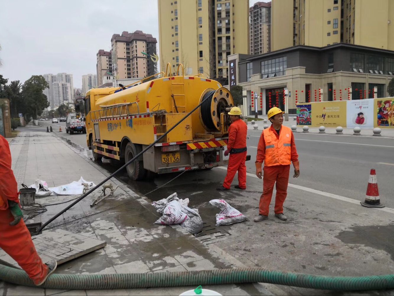 湖北排污管道清淤-管道清洗